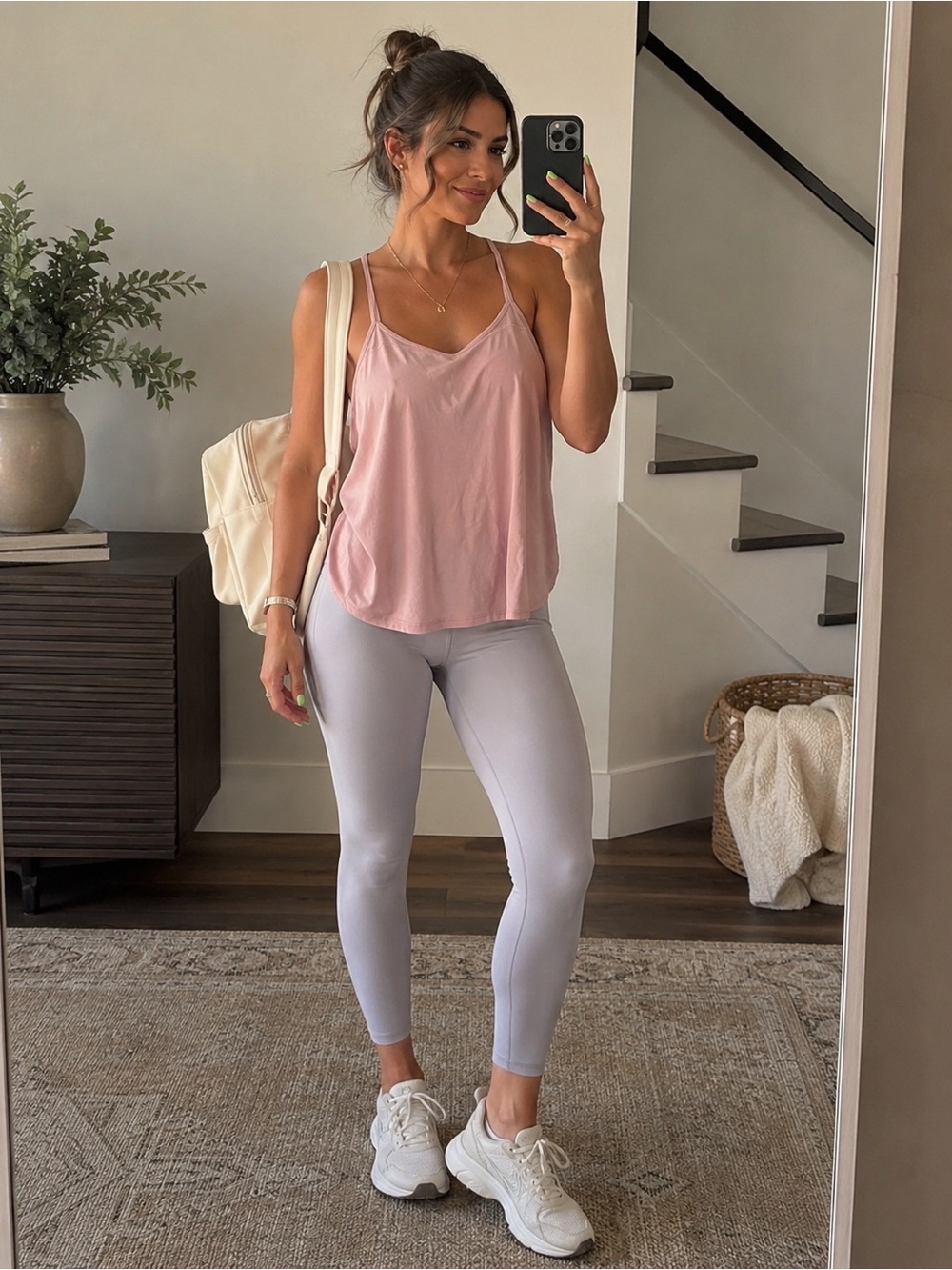 lululemon athletica Pink Spaghetti Strap Tank